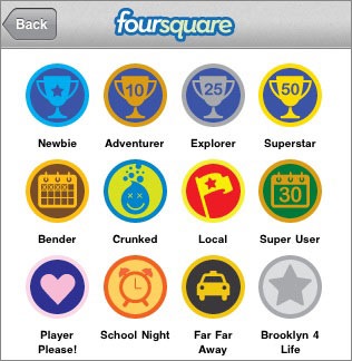 foursquareバッジ