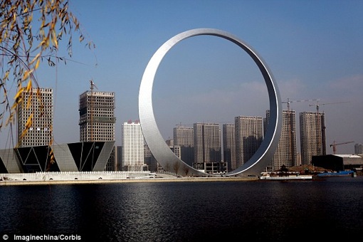 China is building The Ring of Life a new landmark in the northeast of the country that defies the notion that size doesnt matter