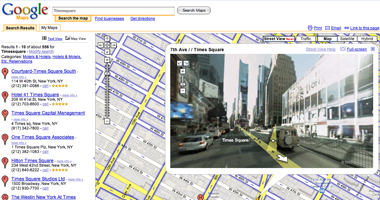 タイムズスククェアをGoogle Maps Street Viewで
